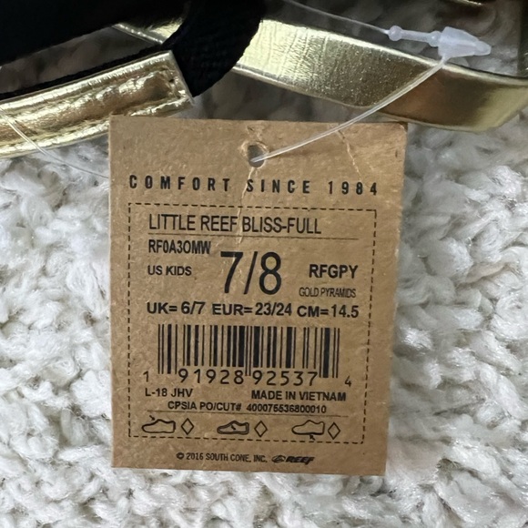 Kids 7/8 Little Reef Bliss-Full Flip Flops NWT - Picture 7 of 7